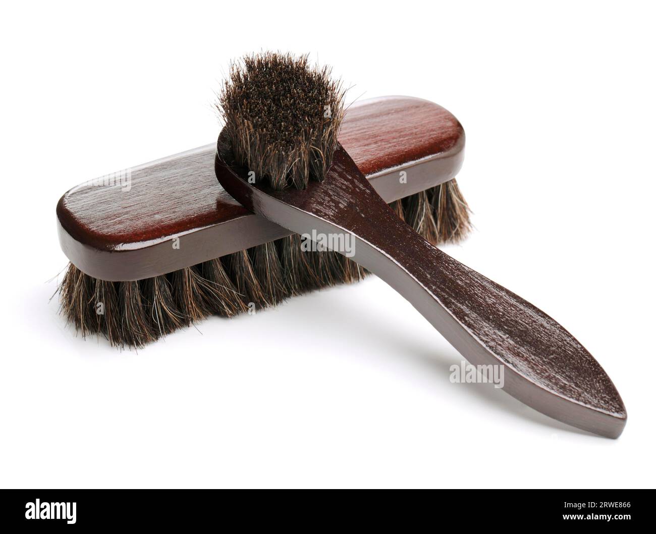 Shoe brushes Stock Photo