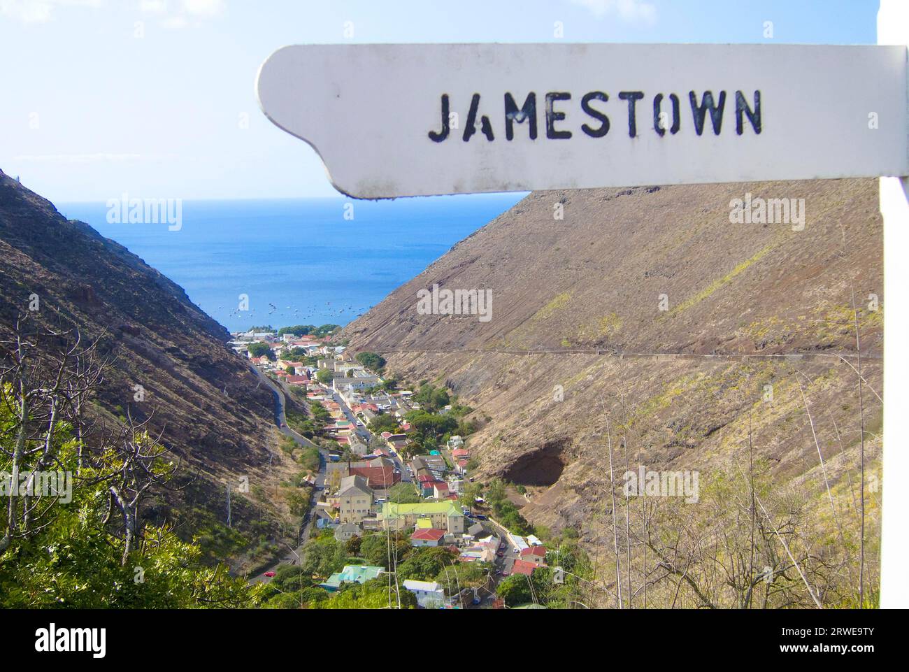Jamestown, the capital of Saint Helena Stock Photo Alamy