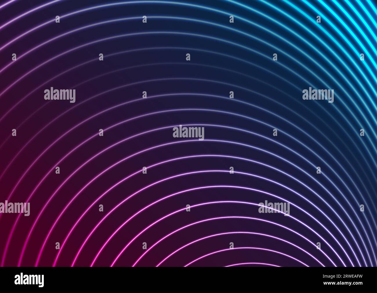 Blue ultraviolet neon glowing circles hi-tech abstract background ...