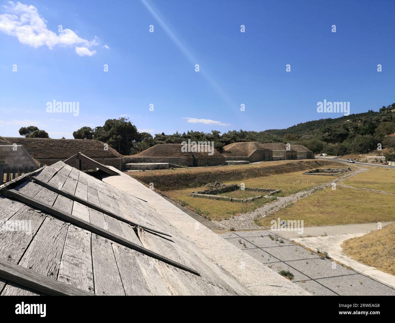 Namazgah Bastion (Namazgah Tabyasi) - Fortification, Military structure equipped with weapons to protect and defend Dardanelles, Gallipoli Campaign Stock Photo