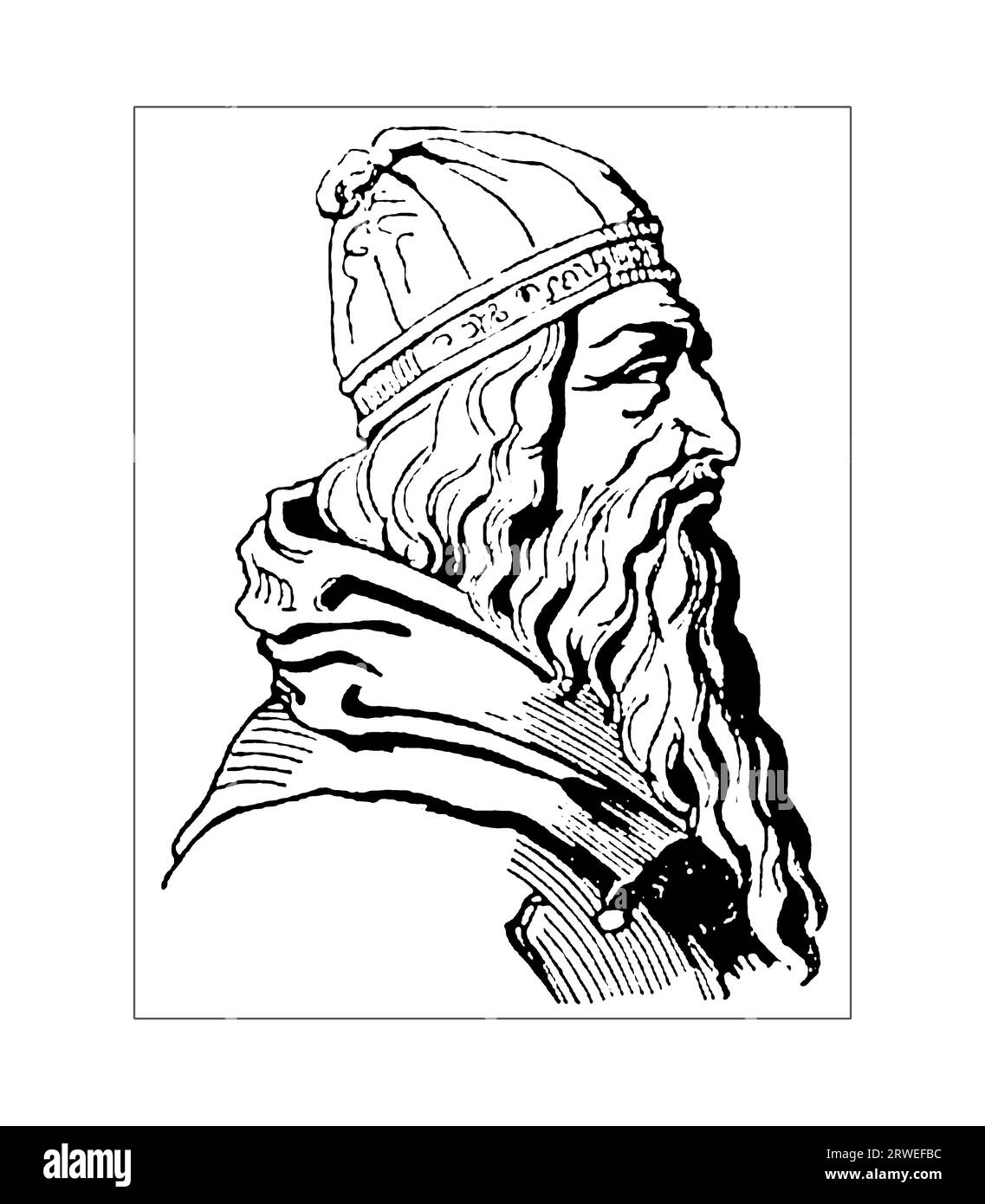 Aristotle in Pluchart's Encyclopedic Lexicon Stock Photo