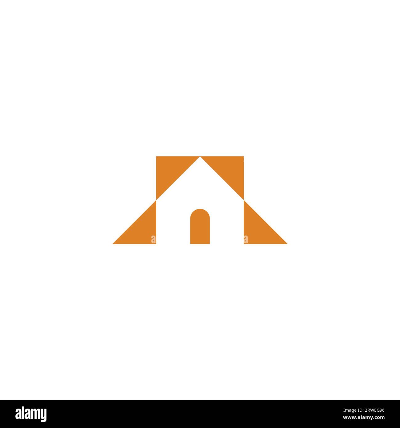 Home Minimalist Logo Design architect home logo Stock Vector