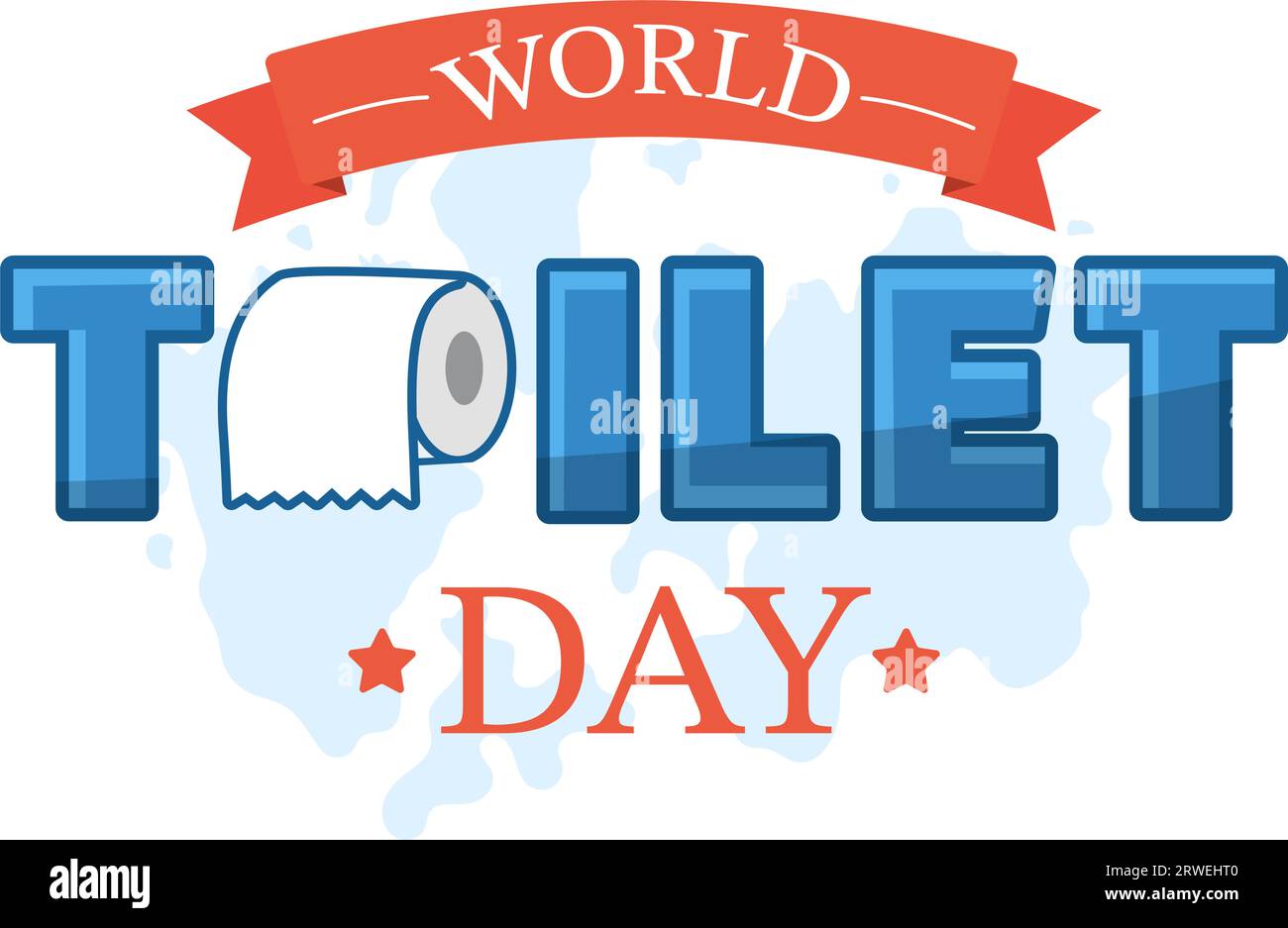 World Toilet Day Vector Illustration on 19 November with Earth and