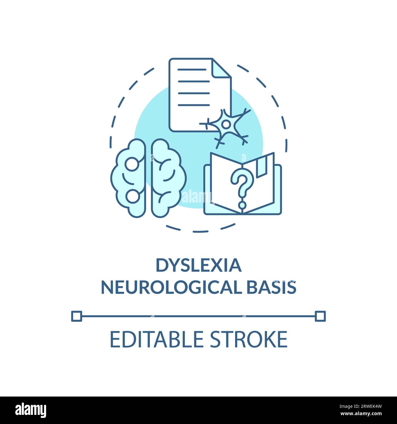 Dyslexia learning brain disorder Stock Vector Images - Alamy