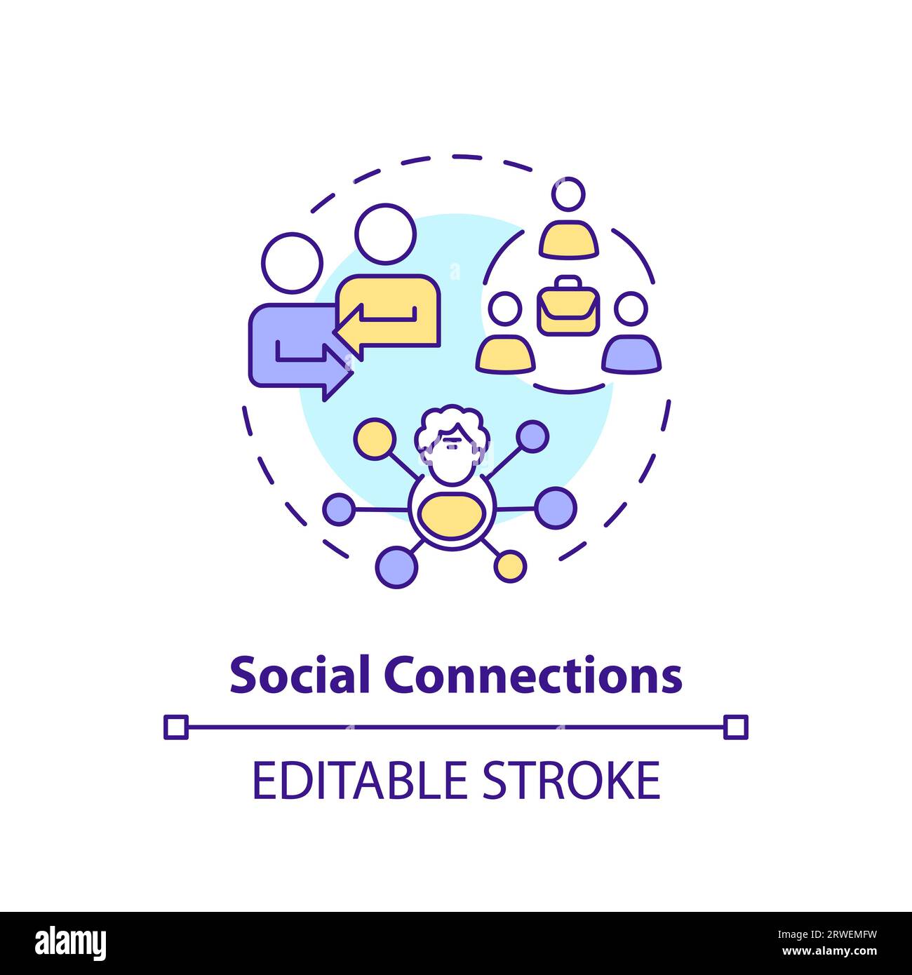 Employee connections Stock Vector Images - Alamy