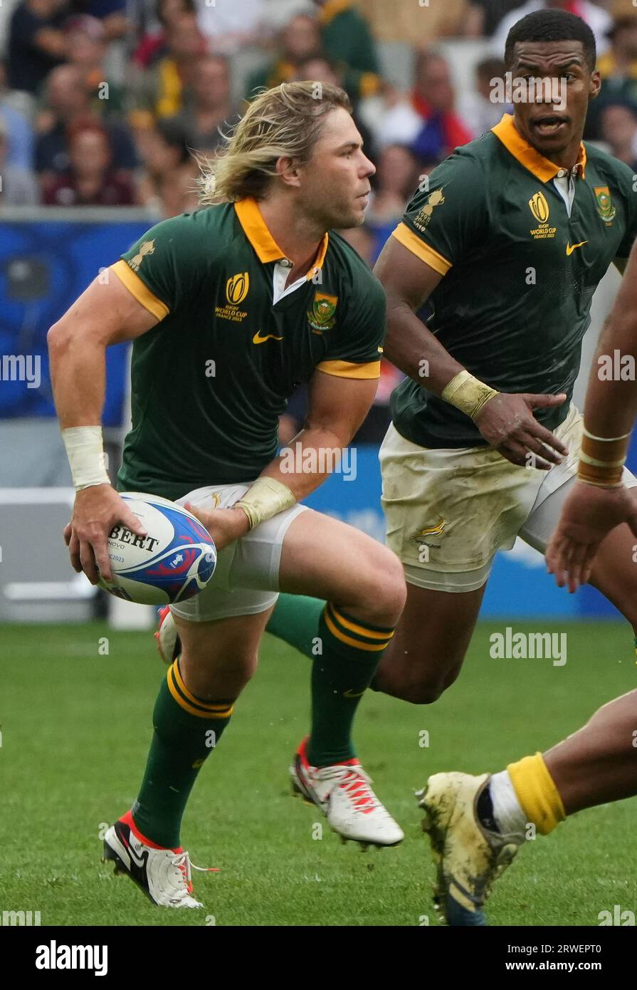 Bordeaux, France. 17th Sep, 2023. Faf DE KLERK of South Africa during the  World Cup 2023, Pool B rugby union match between SOUTH AFRICA and ROUMANIA  on September 17, 2023 at Matmut