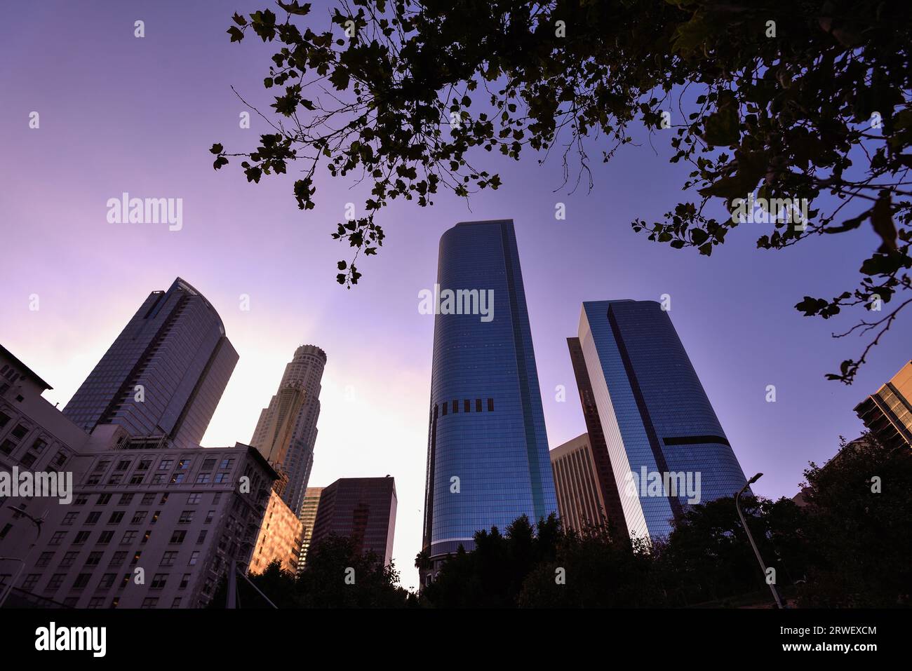 Skyscrapers of Los Angeles Downtown - California, USA Stock Photo - Alamy