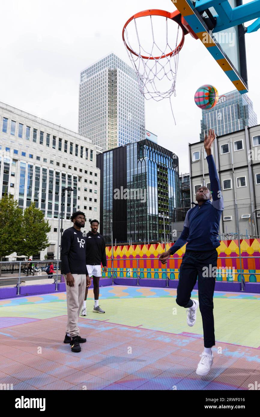 EDITORIAL USE ONLY The London Lions Basketball Team play a game with
