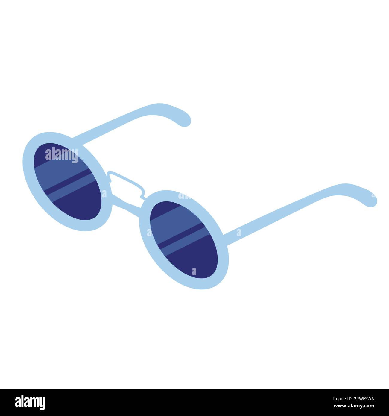 Isometric eyeglasses isolated on white background. Vector illustration. Icon for web. Eyewear. Stock Vector
