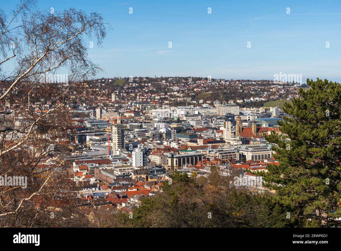 The City views of Stuttgart Germany During Summer Stock Photo - Alamy
