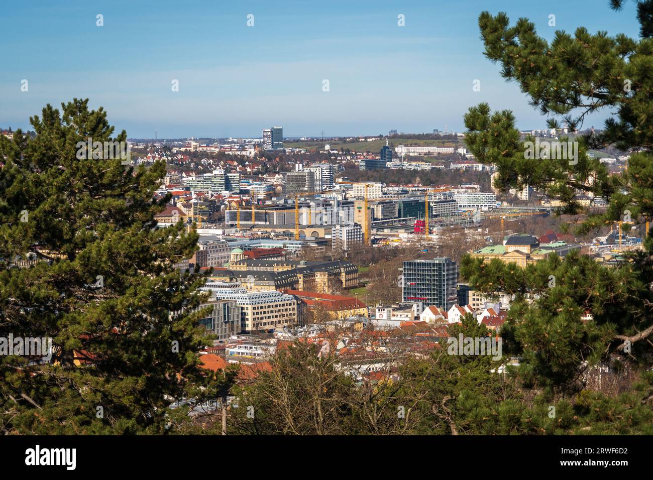 The City views of Stuttgart Germany During Summer Stock Photo - Alamy