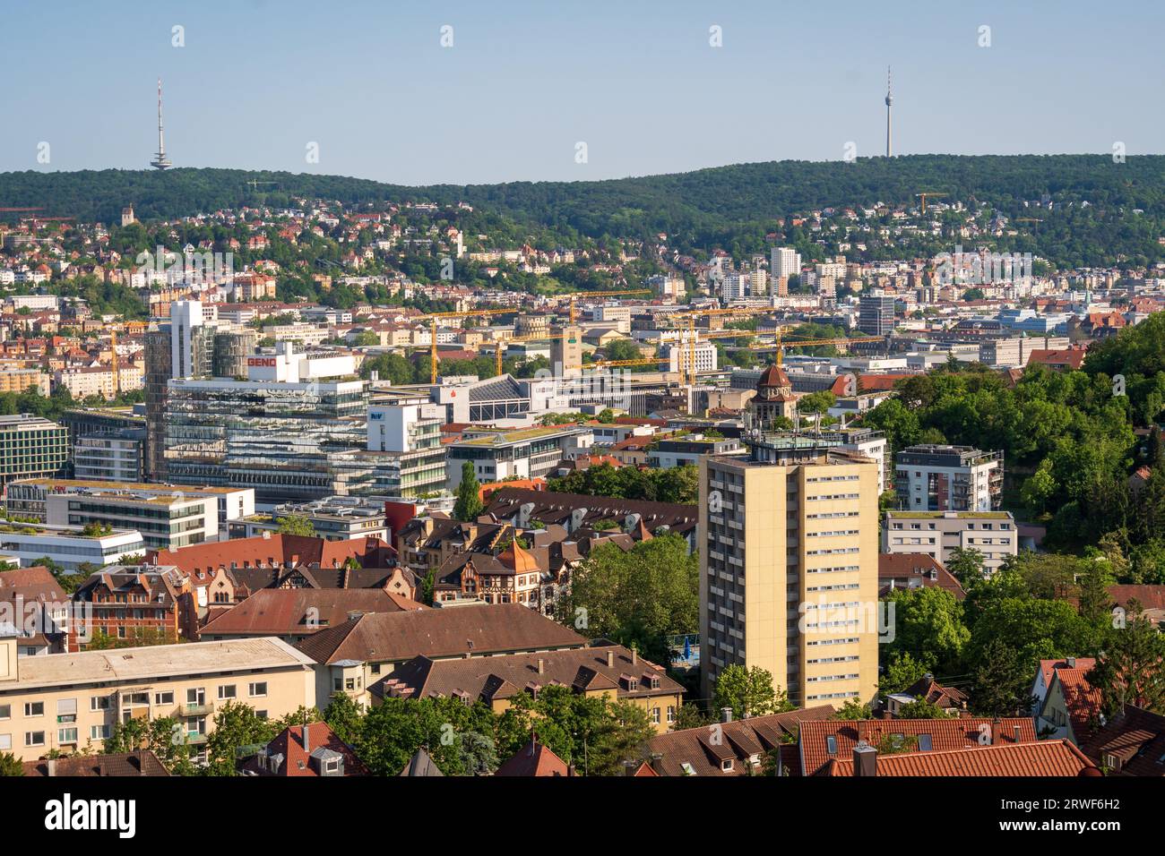 The City views of Stuttgart Germany During Summer Stock Photo - Alamy