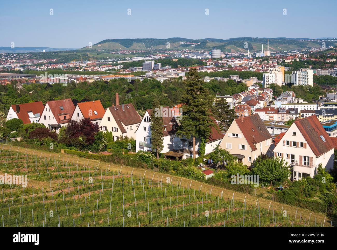 The City views of Stuttgart Germany During Summer Stock Photo - Alamy