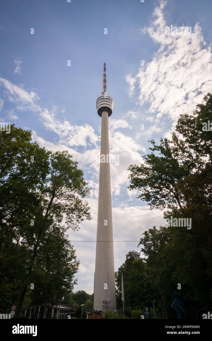 The Stuttgart TV Tower (SWR Fernsehturm Stuttgart), Germany Stock Photo ...