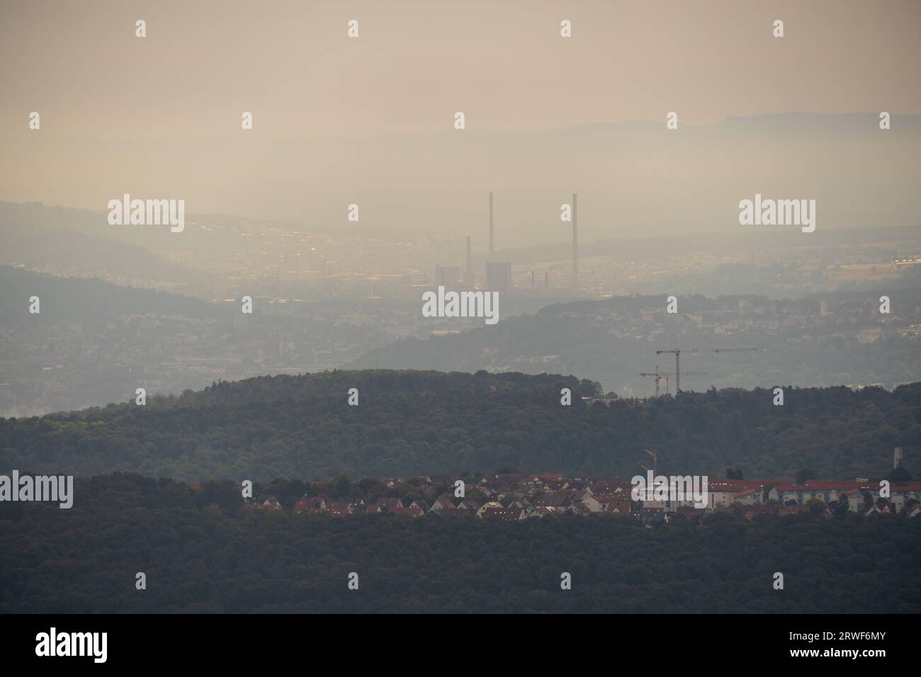 The City views of Stuttgart Germany During Summer Stock Photo - Alamy