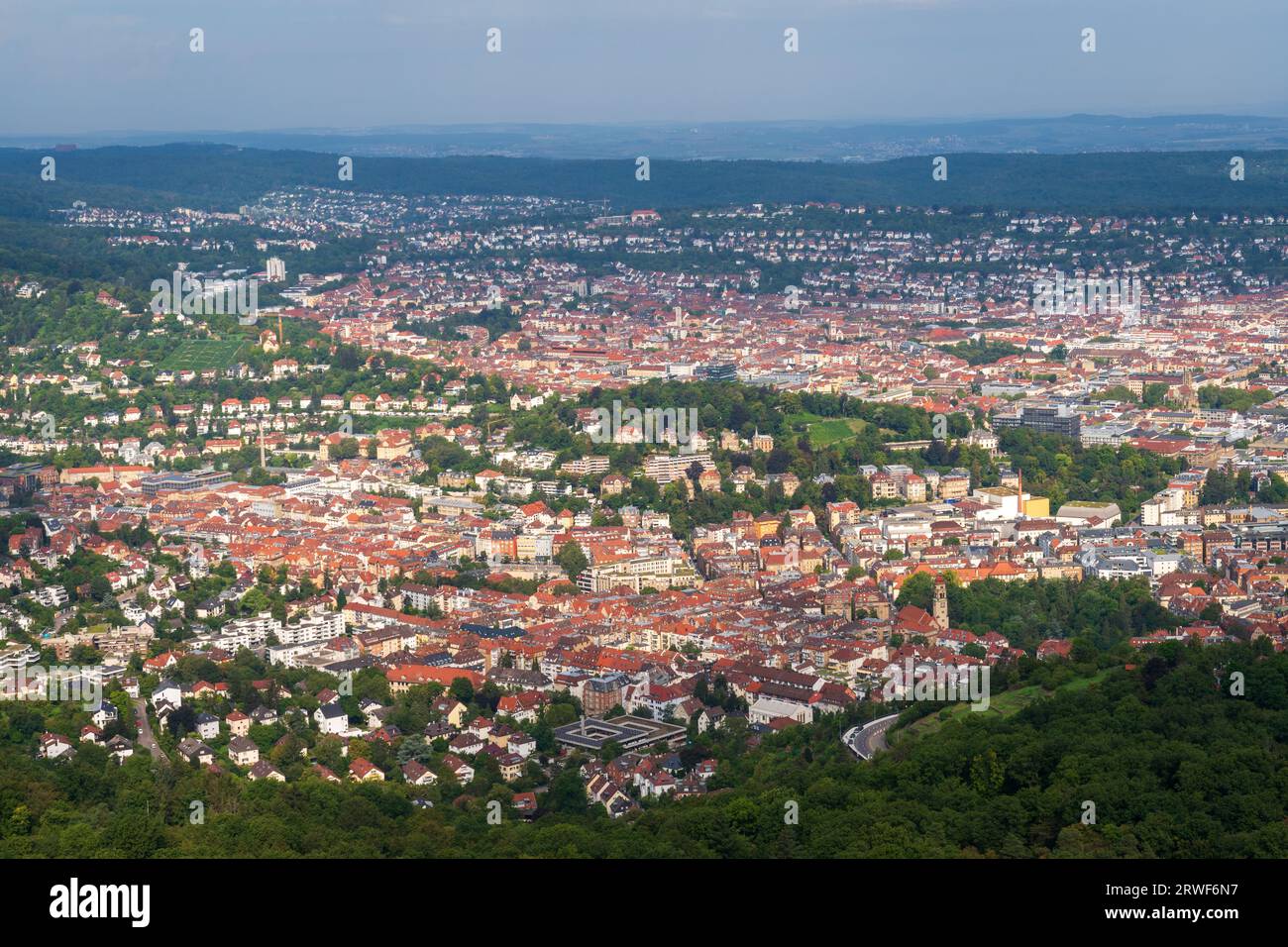 The City views of Stuttgart Germany During Summer Stock Photo - Alamy