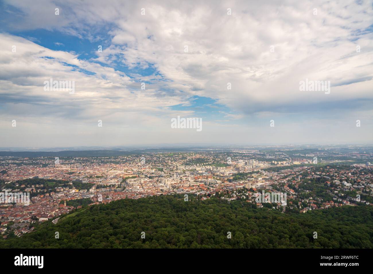The City views of Stuttgart Germany During Summer Stock Photo - Alamy