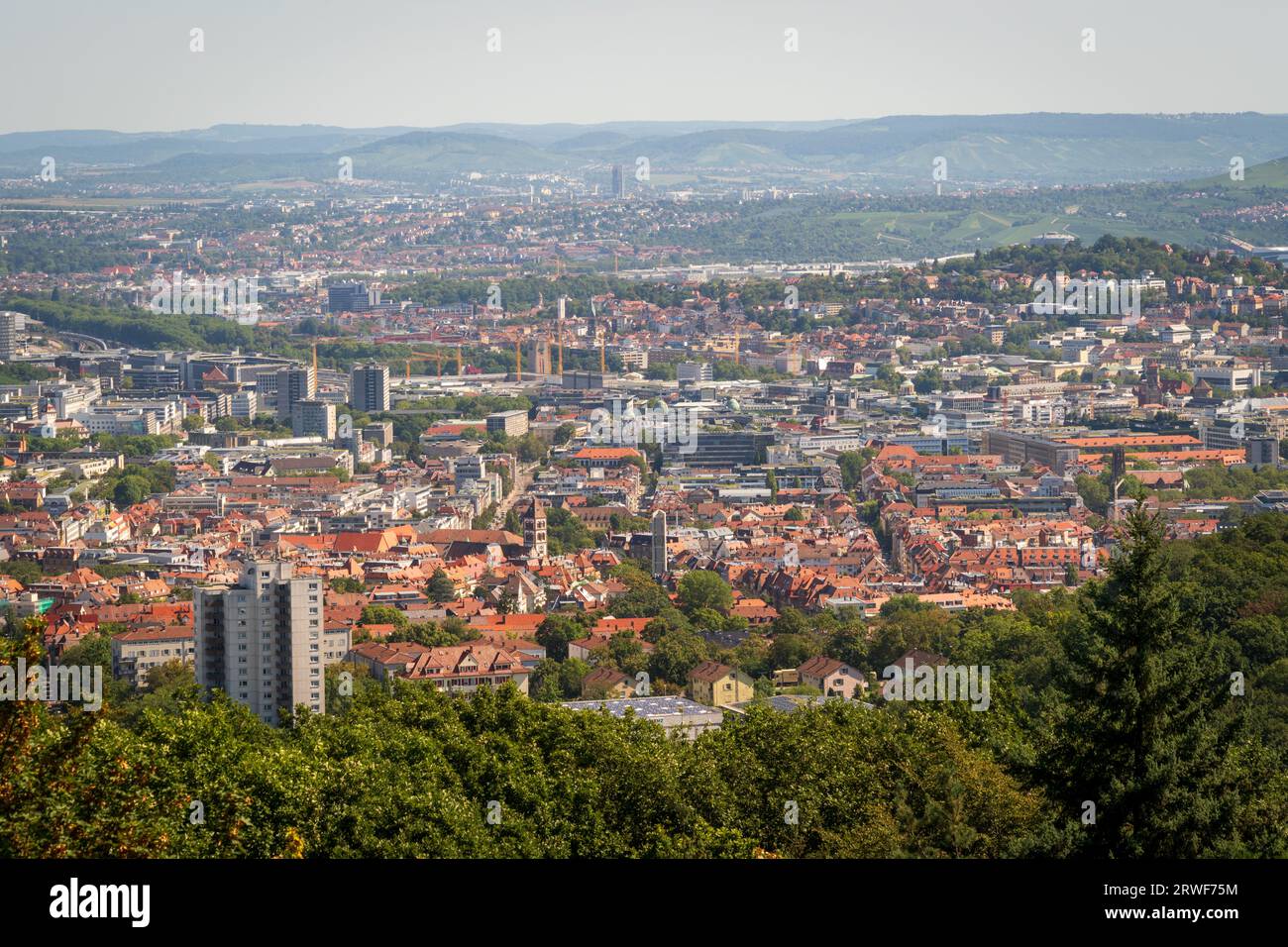 The Birkenkopf, Rubble Hill in Stuttgart, Germany Stock Photo