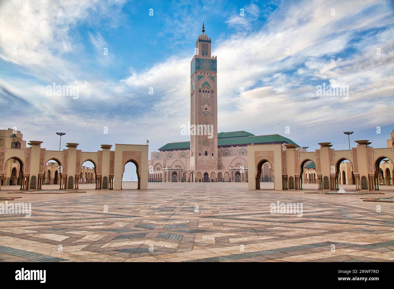 Casablanca, biggest city in Morocco. Hassan II Mosque, HDR photo Stock Photo Alamy