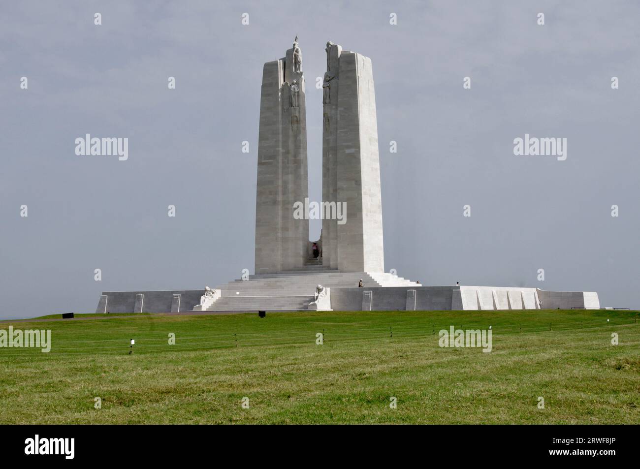 The Canadian National Vimy Memorial at Vimy Ridge. Vimy, France Stock