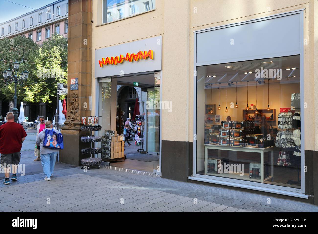 WUPPERTAL, GERMANY - SEPTEMBER 19, 2020: Nanu Nana brand gift shop in Wuppertal, Germany. Nanu Nana is a German retail chain specializing in novelty p Stock Photo