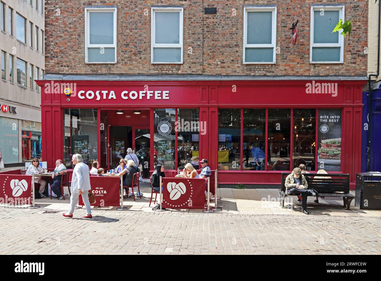 Costa Coffee branch, York Stock Photo Alamy