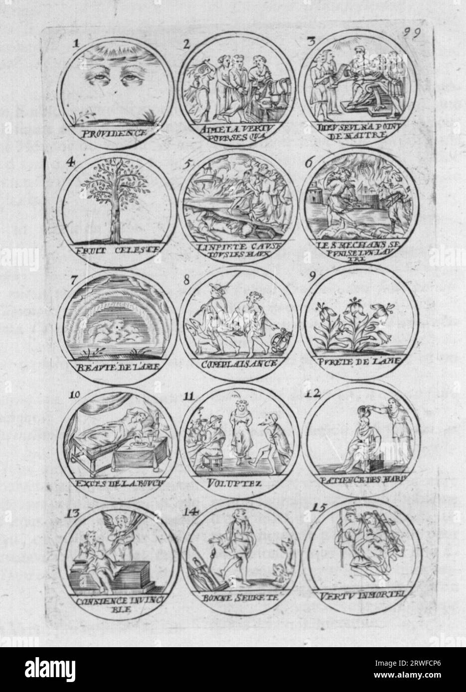 La science des hieroglyphes..., 1736 Stock Photo