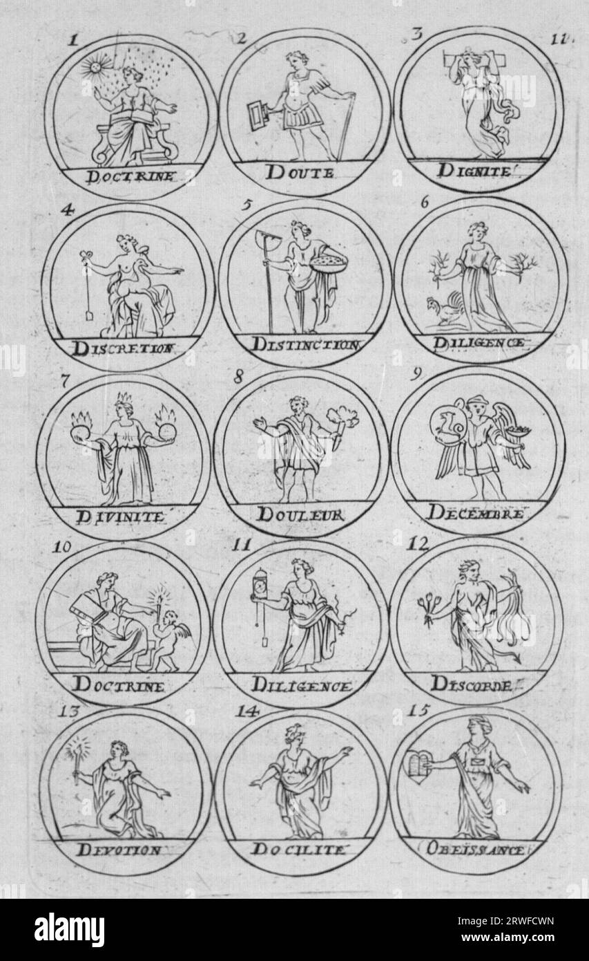La science des hieroglyphes..., 1736 Stock Photo