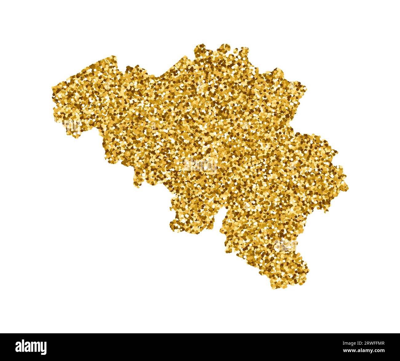 Belgium gold map Cut Out Stock Images & Pictures - Alamy