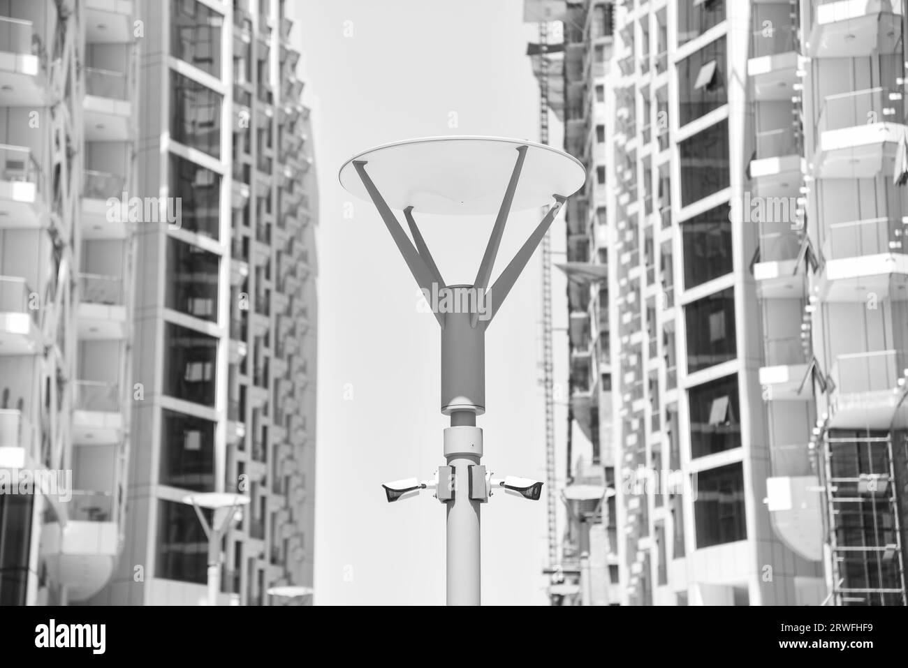 Security Cameras in Front of Apartment Buildings in Manama, Bahrain