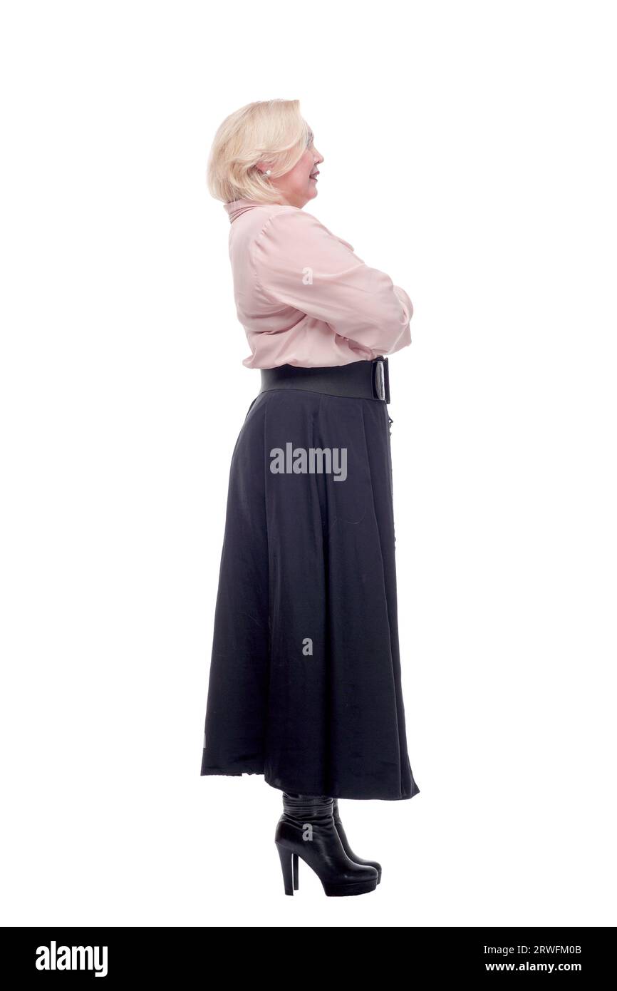 Pretty young woman pointing at camera Stock Photo - Alamy