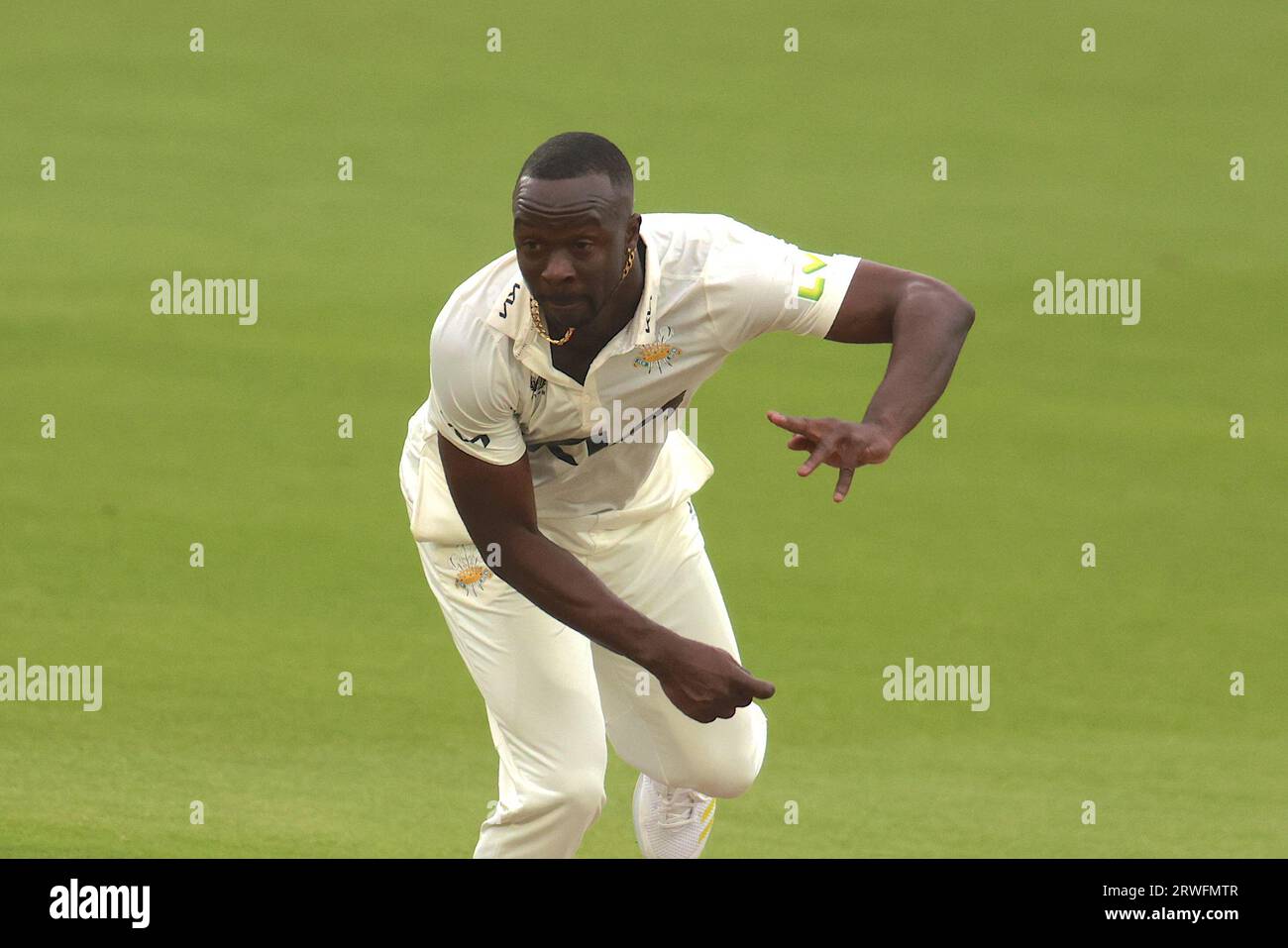 London, UK. 19th Sep, 2023. as Surrey take on Northamptonshire in the County Championship at the Kia Oval, day one. Credit: David Rowe/Alamy Live News Stock Photo