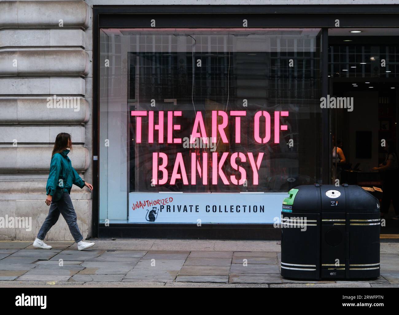 Regent Street, London, UK. 19th Sept 2023. Exhibition, The Art Of Banksy in London. Credit: Matthew Chattle/Alamy Live News Stock Photo