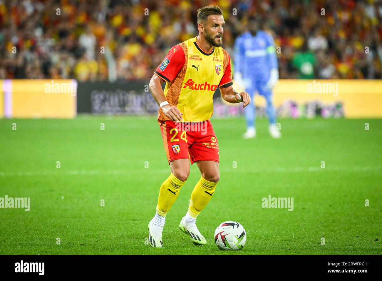 Jonathan GRADIT of Lens during the French championship Ligue 1 football match between RC Lens and FC Metz on September 16, 2023 at Felix Bollaert stadium in Lens, France - Photo Matthieu Mirville / DPPI Stock Photo