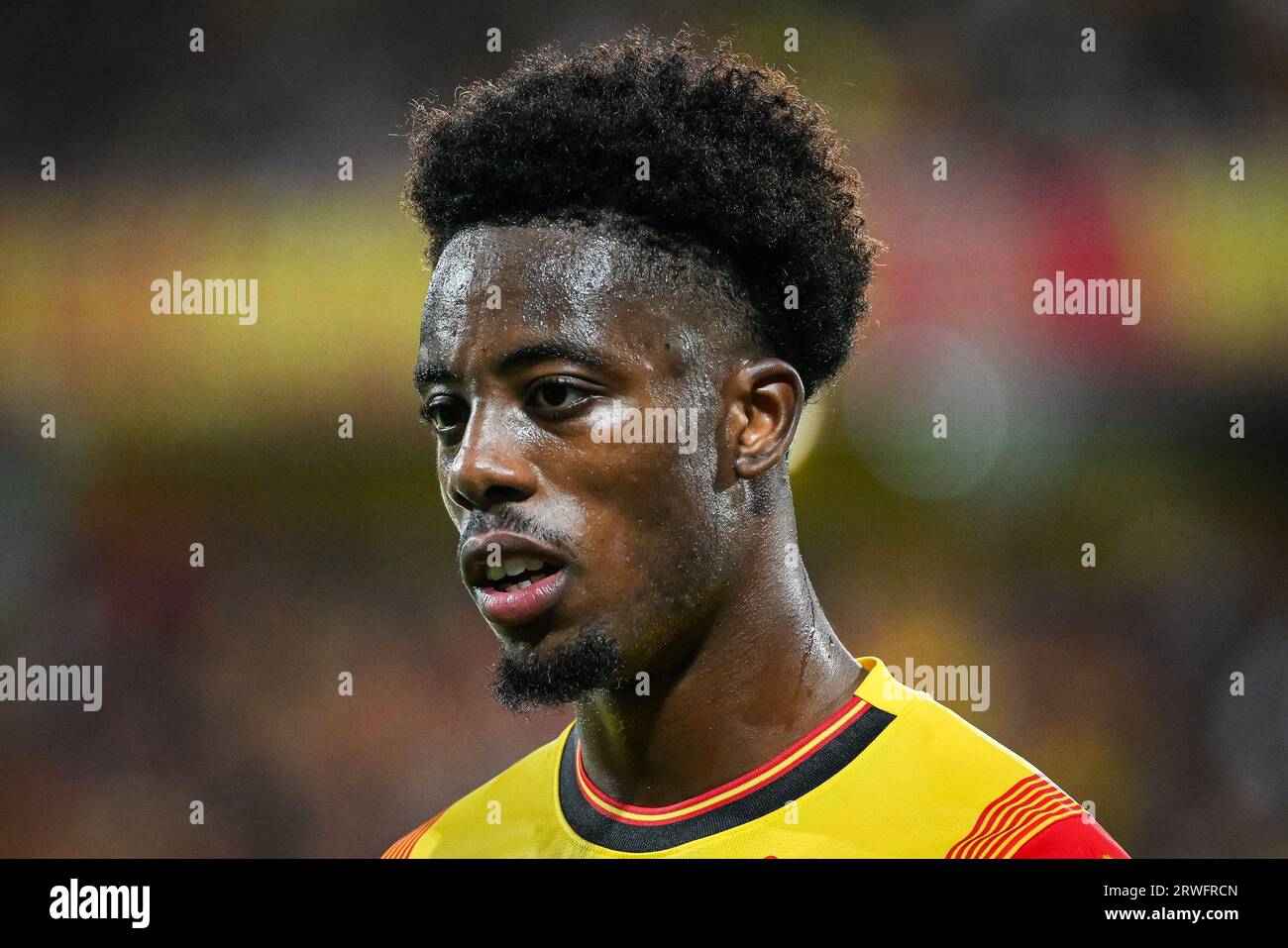 Elye WAHI of Lens during the French championship Ligue 1 football match between RC Lens and FC Metz on September 16, 2023 at Felix Bollaert stadium in Lens, France - Photo Matthieu Mirville / DPPI Stock Photo