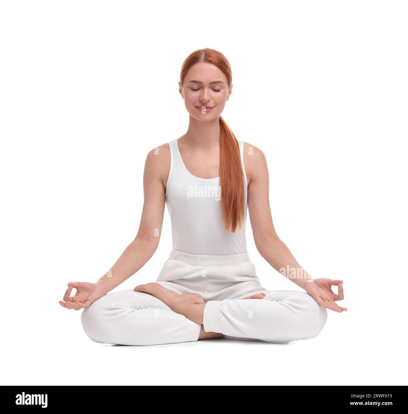 Yoga Girl Meditation Lotus Pose Meditation Stock Vector (Royalty Free)  2030622371 | Shutterstock