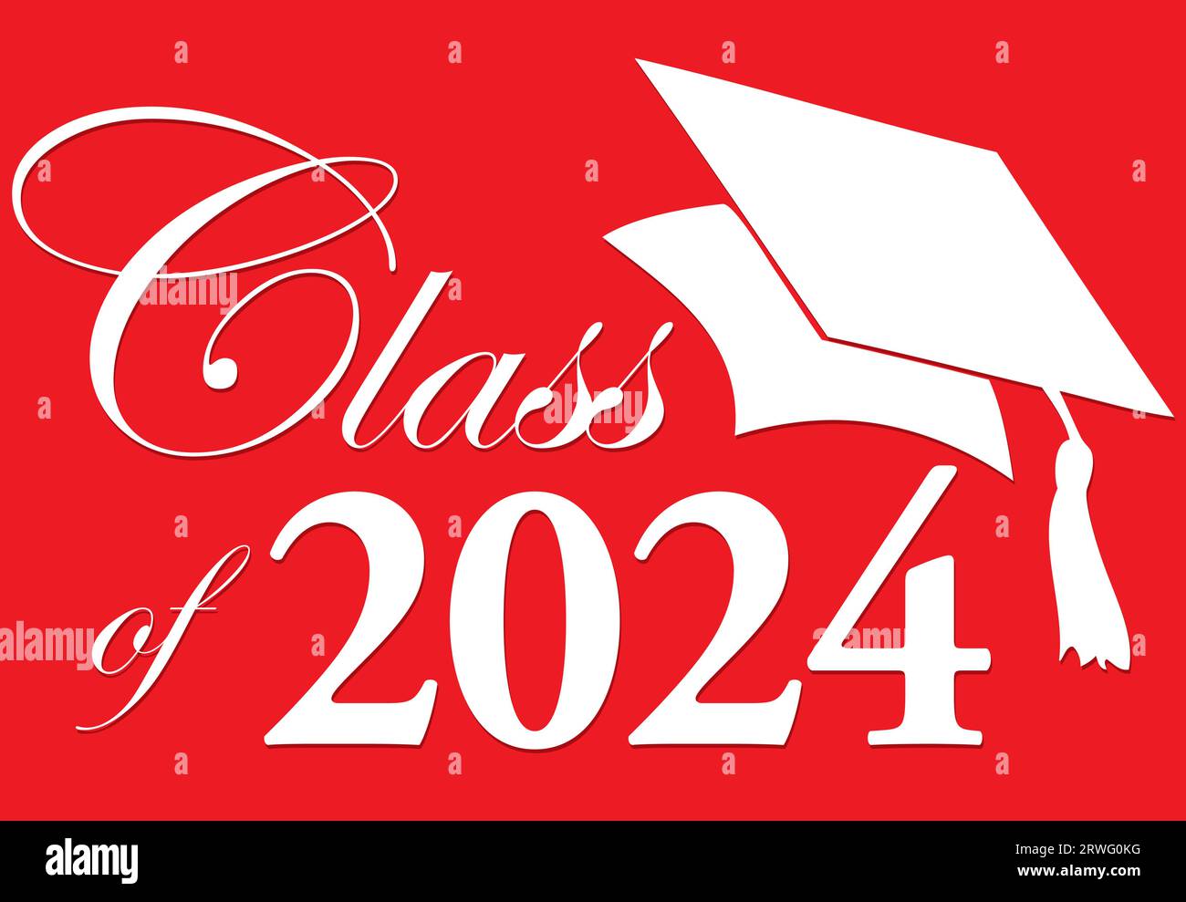 Red Class of 2024 Stock Vector Image & Art Alamy