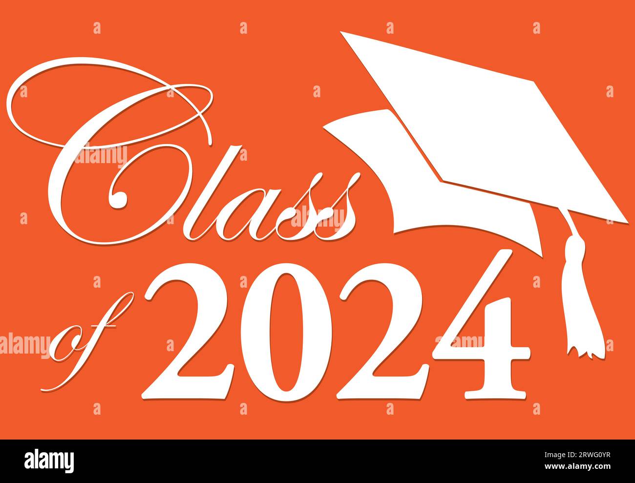 Orange Class of 2024 Stock Vector Image & Art Alamy