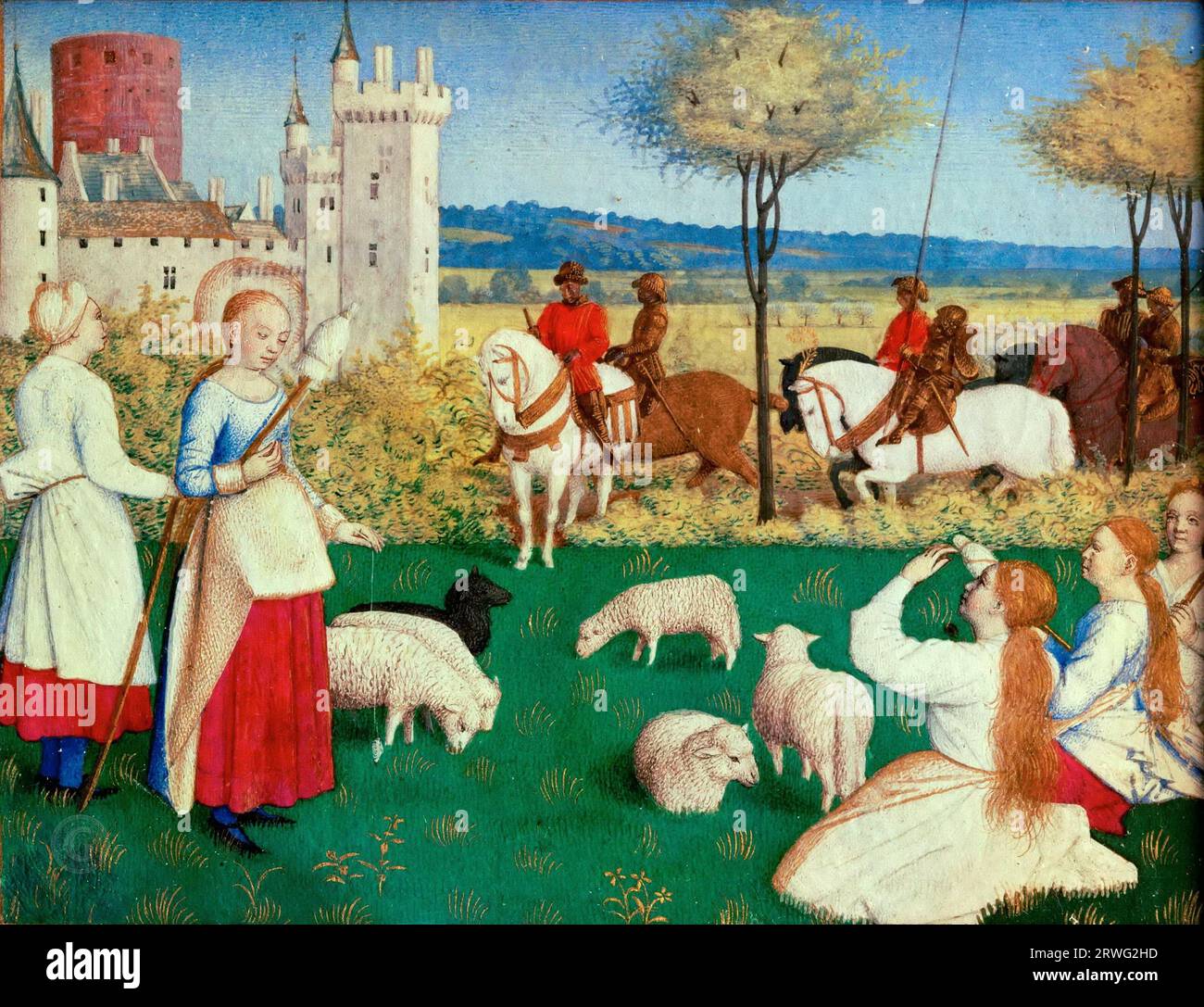 Les Heures d’Etienne Chavalier Saint Margaret and the Prefect Olybrius.Ms.fr.71, around 1445