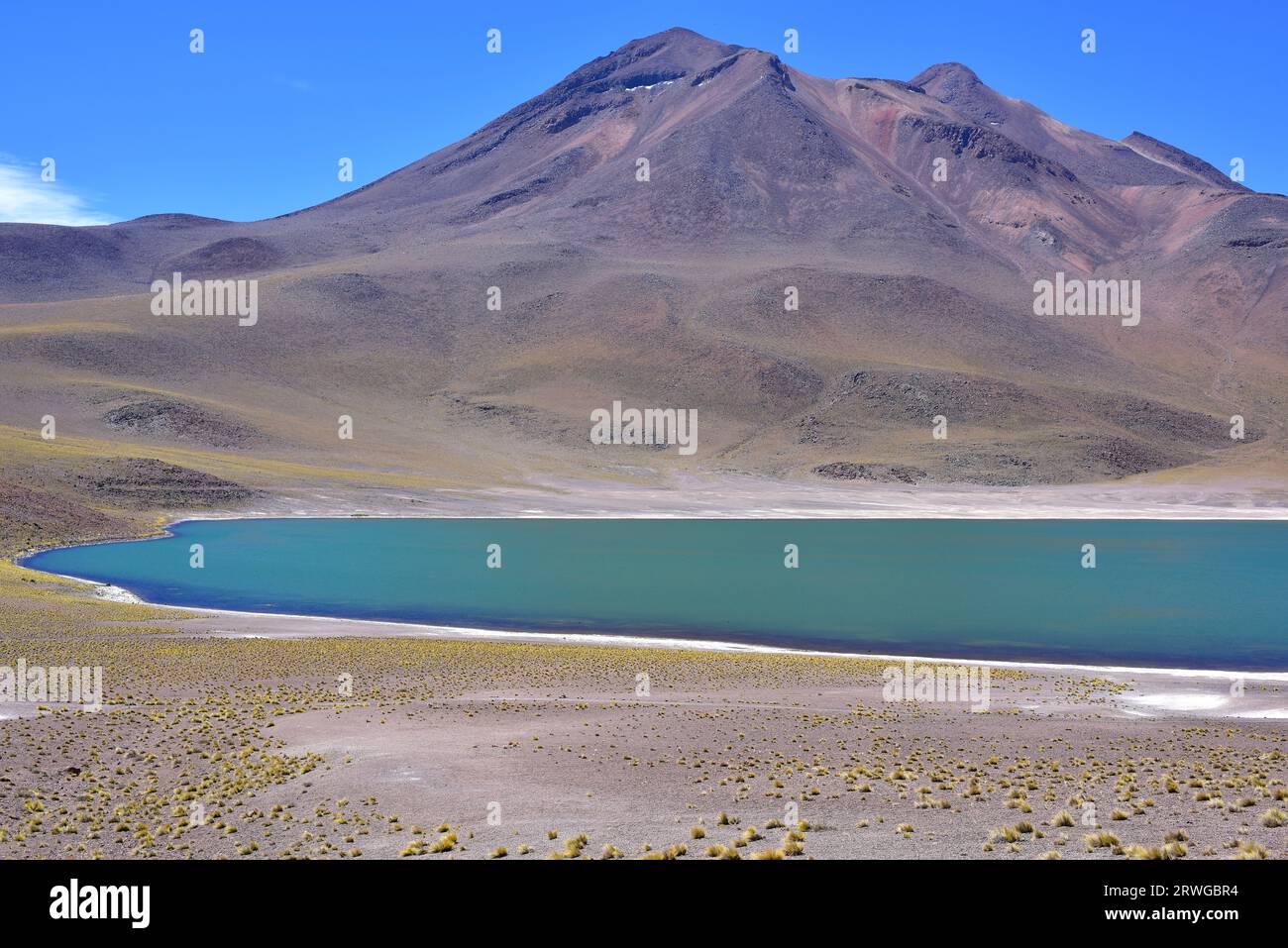 Laguna Mi iques And Mi iques Volcano Socaire Reserva Nacional Los laguna-mi-iques-and-mi-iques-volcano-socaire-reserva-nacional-los