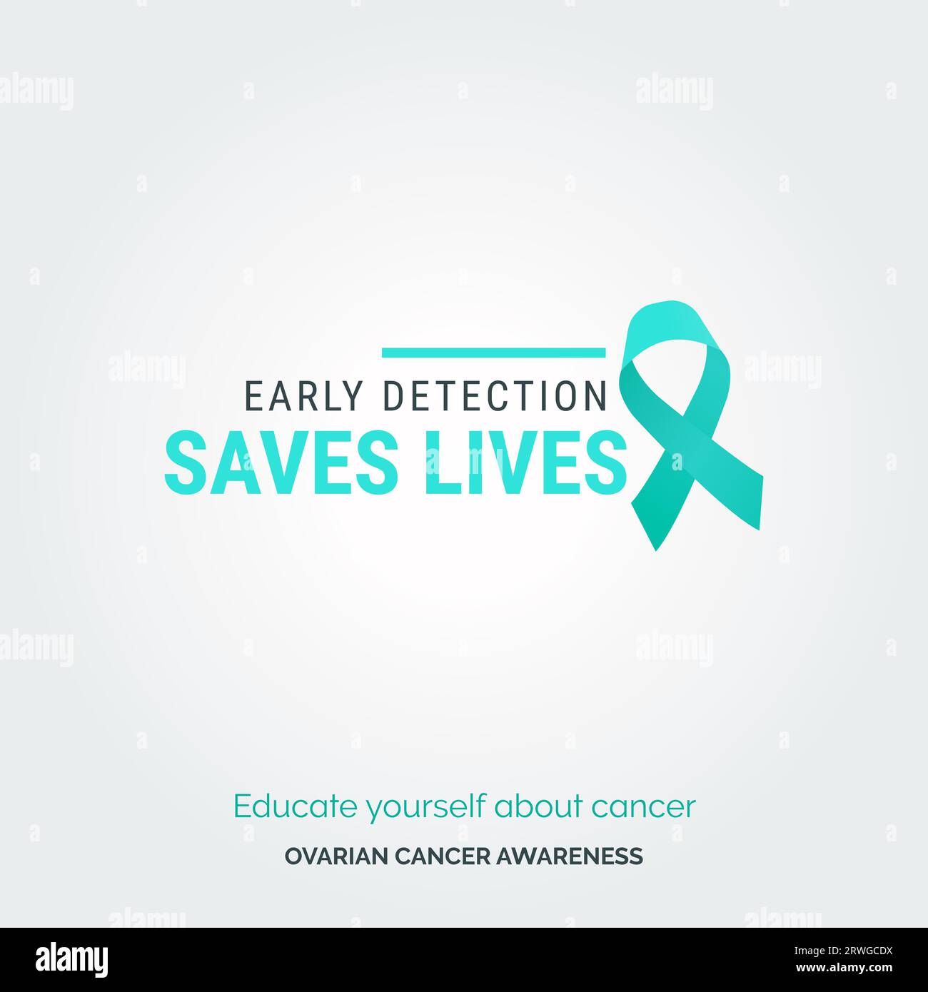 Radiate Awareness. Ovarian Health Campaign Posters Stock Vector Image ...