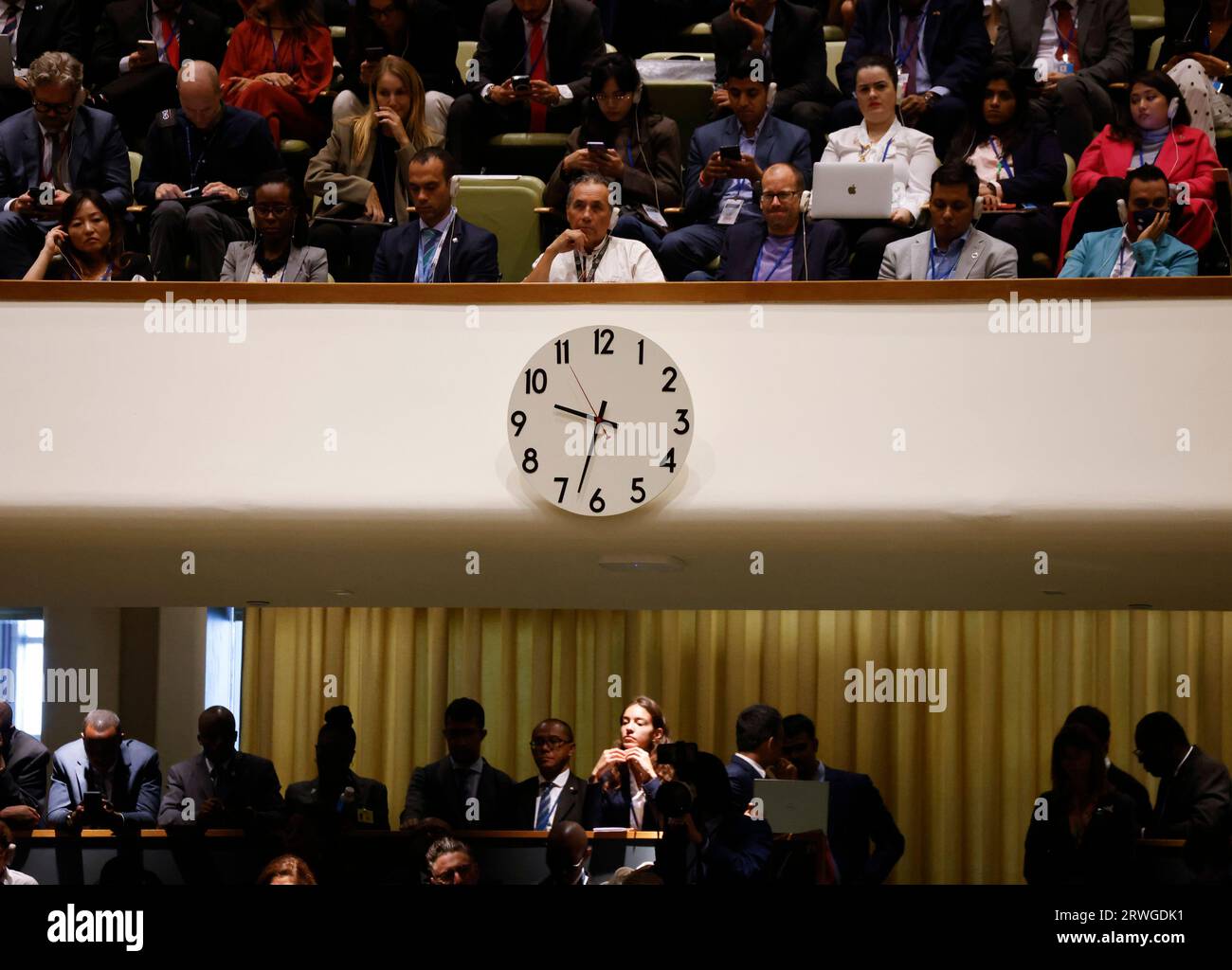 New York, United States. 19th Sep, 2023. Diplomats and attendees fill