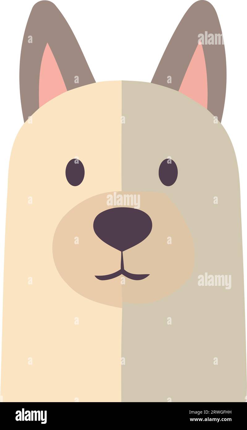 Cute dog face Stock Vector Image & Art - Alamy