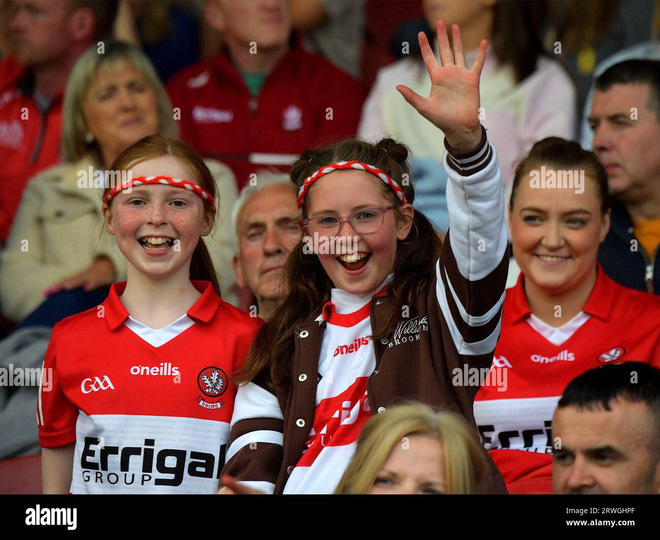 Gaa Fans Fans at a Derry GAA senior football game against Monaghan in Celtic ...