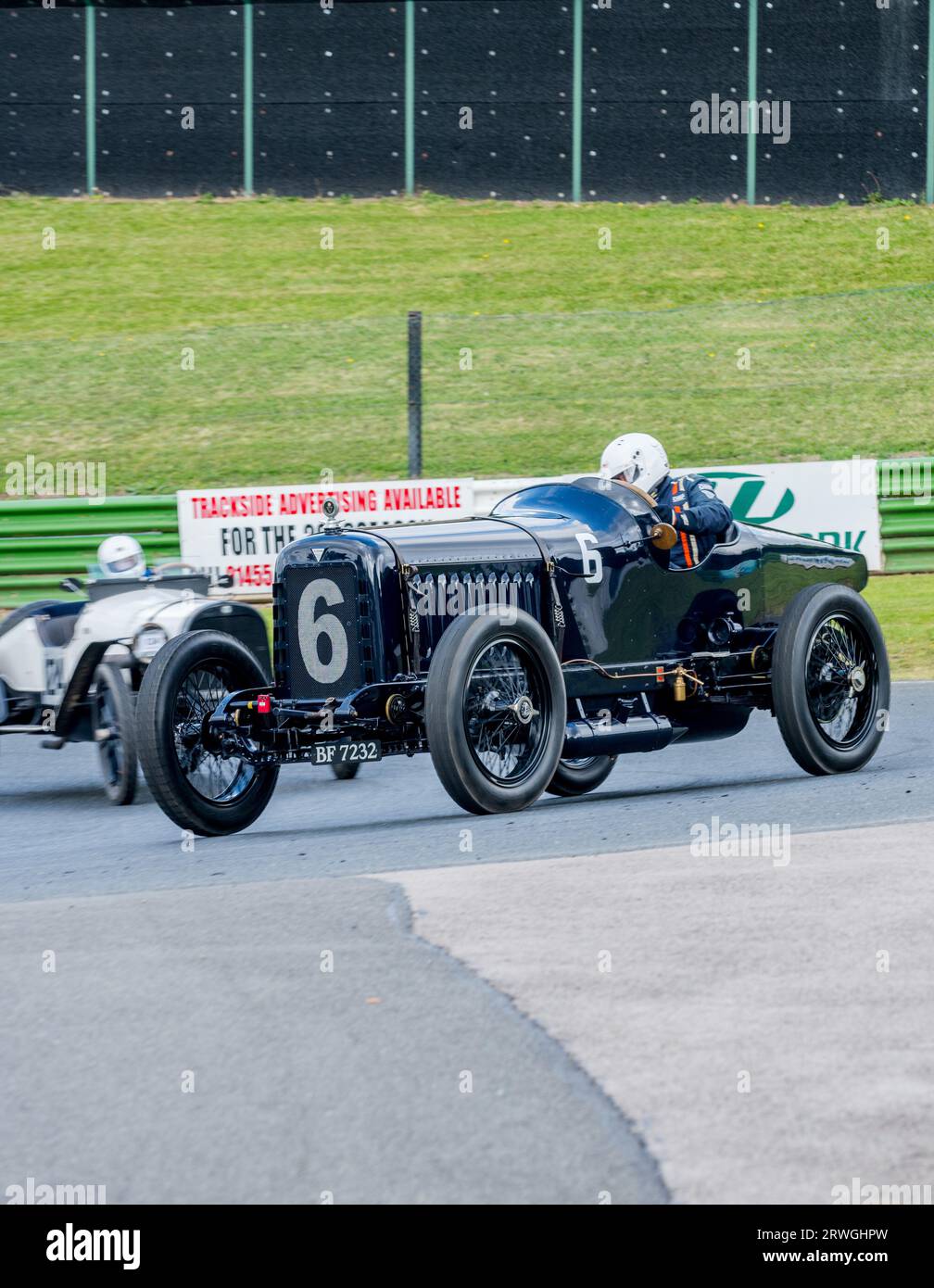 The Vintage Sports Car Club, V.S.C.C. race day event at Mallory Park racing circuit, Leicestershire, England, UK, August, 2023. Stock Photo