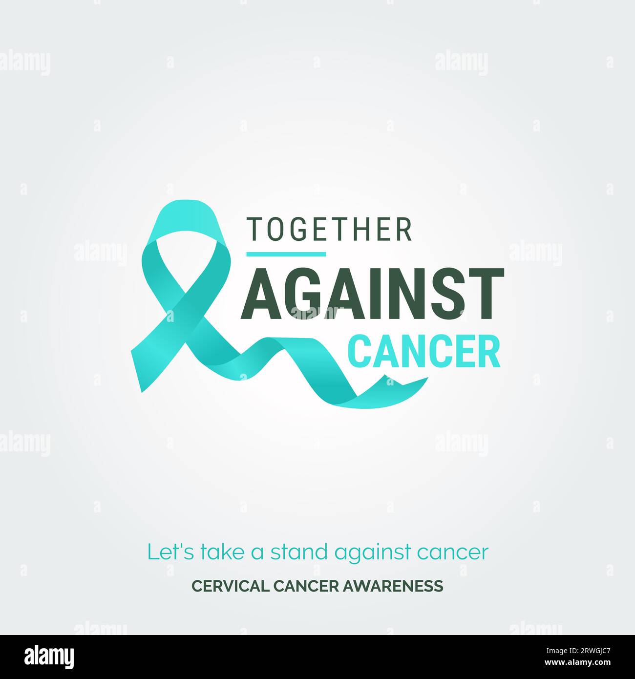 Cervical Cancer Fighters Unite Vector Background Awareness Posters ...
