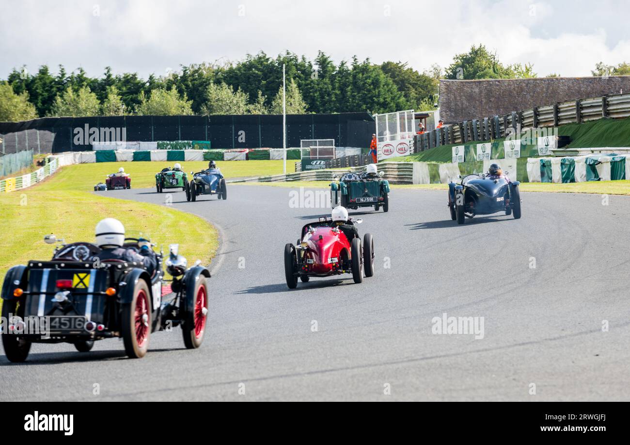 The Vintage Sports Car Club, V.S.C.C. race day event at Mallory Park ...