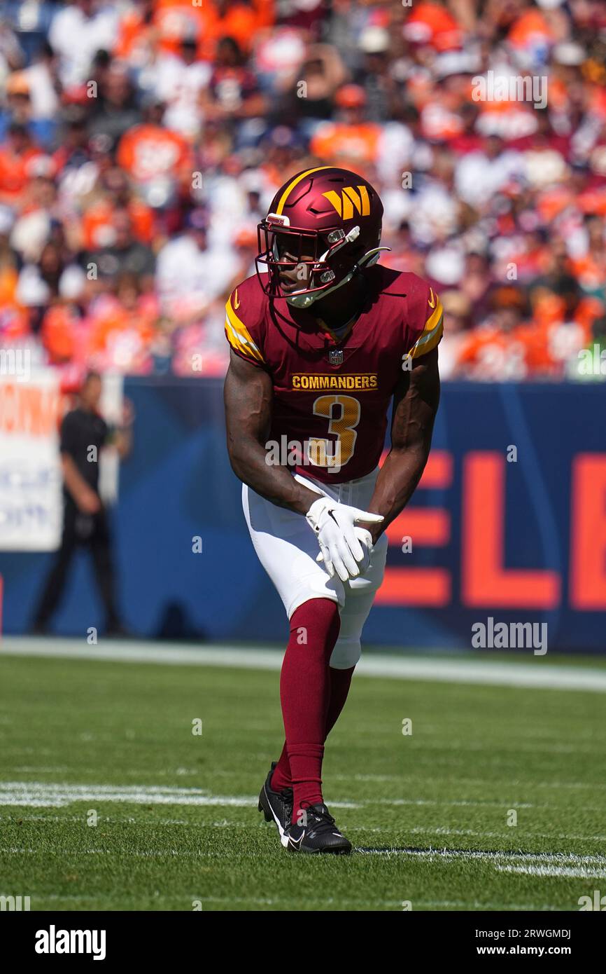 Washington Commanders wide receiver Byron Pringle runs with the ball during  a NFL football practice at the team's training facility, Saturday, July 29,  2023, in Ashburn, Va. (AP Photo/Stephanie Scarbrough Stock Photo 