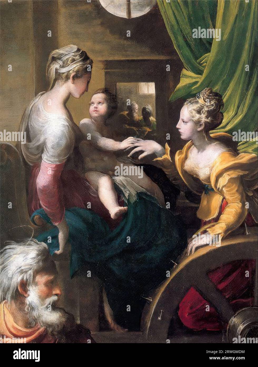 The Mystic Marriage of Saint Catherine - Parmigianino (1503–1540 Stock ...
