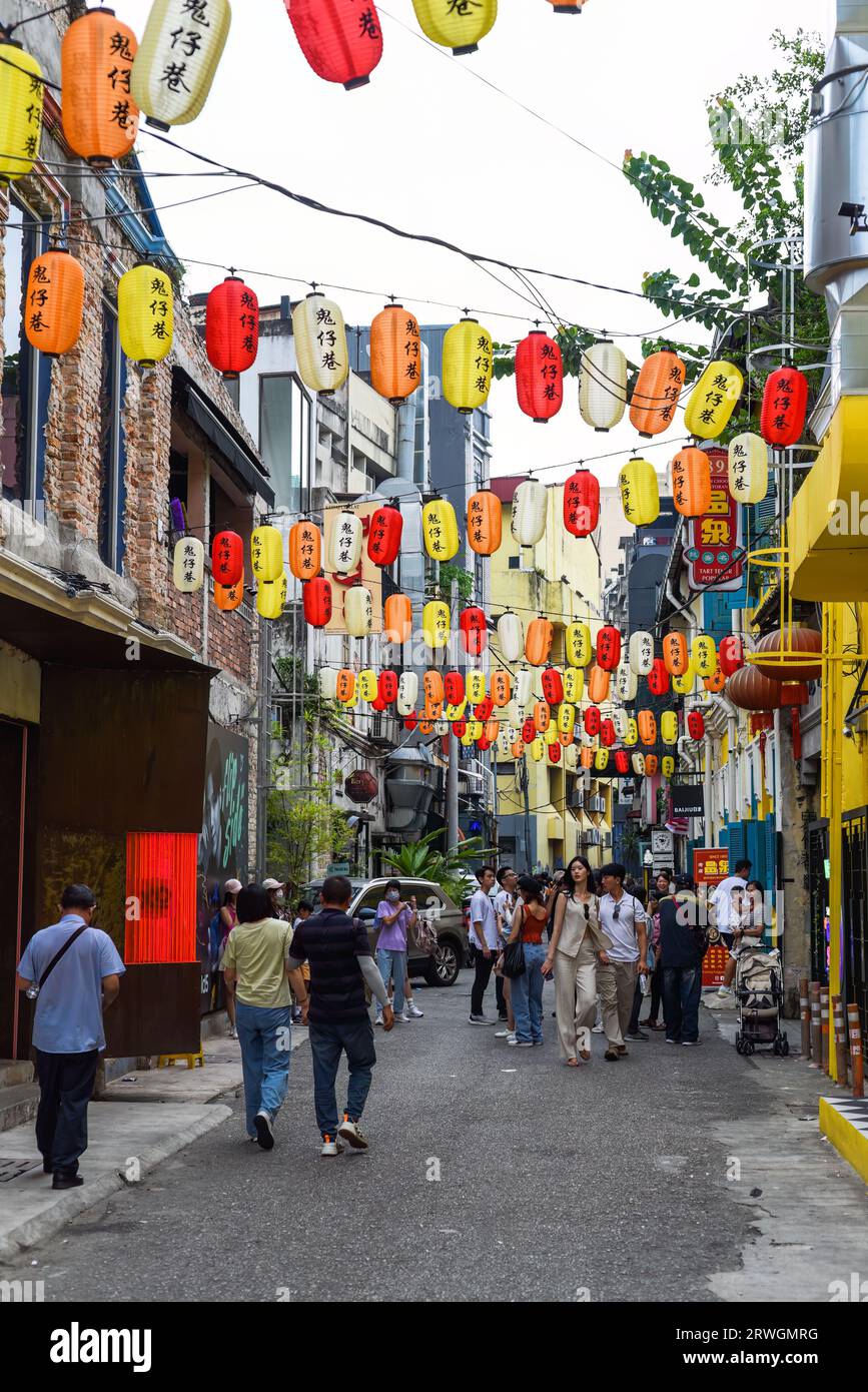 Kuala Lumpur, Malaysia 28 August 2023 Lorong Petaling street, Old